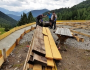 Bauarbeiten Marienberg Alm Juni 2017