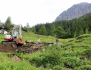 Bauarbeiten Marienberg Alm Juni 2017