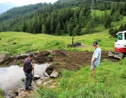 Bauarbeiten Marienberg Alm Juni 2017