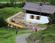 Bauarbeiten Marienberg Alm Juni 2017