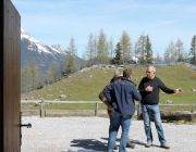 Ortstermin Seeben Alm – Gebaut werden Steinschlagschutz und Gastankanlage