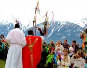 Palmsegnung beim Seekreuz in Barwies